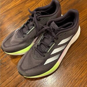 Adidas Women's Gray and Green Sneakers